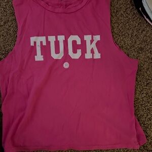 Good Hyouman Pink Sleeveless Tuck Top